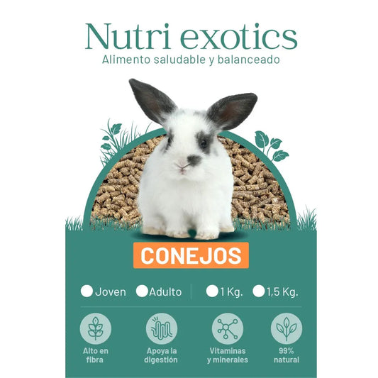 Concentrado Nutriexotics Conejos Jóvenes